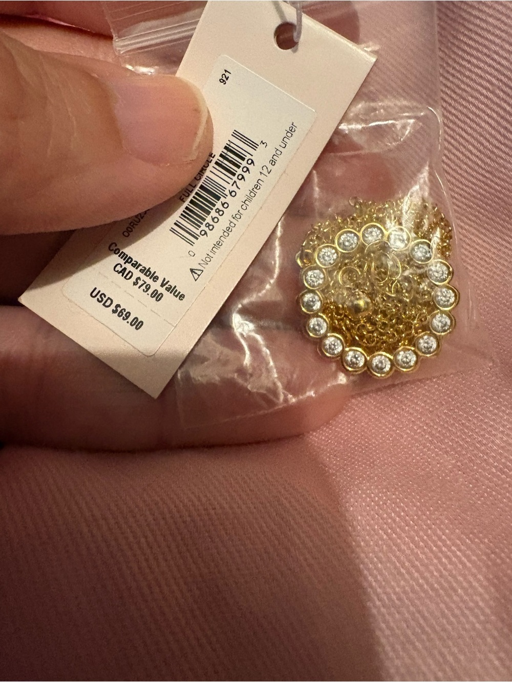 Kate Spade Full Circle Gold Necklace - NWT